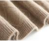 Women's Mid-Length Wool Cashmere Sweater Dress - Bat Sleeve, High Neck, Loose Fit, Autumn/Winter Style