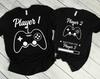 Player 1 Player 2 Shirts, Couple Shirt, Pregnancy Shirt, Funny Couples Shirts, Matching Shirts, Pregnancy Announcement