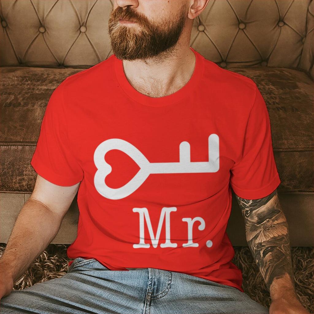 Fun Lock and Key Print Couple Matching Tshirt Men Women Marriage Anniversary Tee Fashion Short Sleeve Valentine Gift Streetwear