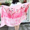 Female Stylish Flamingo Beach Sun-screen Scarf Gauze Kerchief Tippet Festival Gift