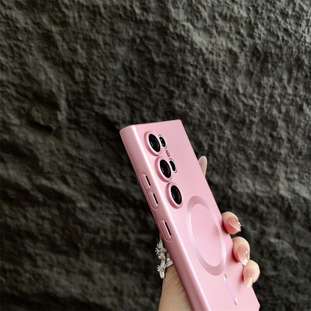 Matte Shockproof Magsafe Magnetic Wireless Charging Cases For Samsung Galaxy S25 S24 Ultra S23 FE S22 S21 Plus Cover fundas