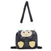Lamb Penguin Little Bowknot Cartoon Pattern Plush Backpack Girls Bag Crossbody