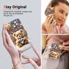 Handmade PU Leather Flip Case for Samsung A06/A06 5G (SM-A065F/A066B/A066M)- Anti-Slip Shockproof Cover with Wrist Strap & Heart/Rose Cat Designs