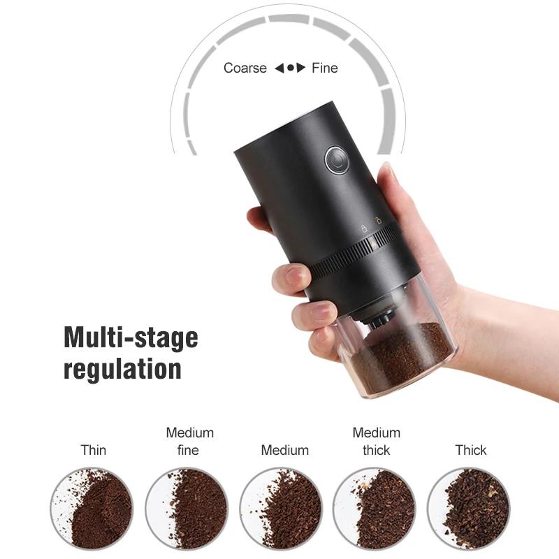 New Coffee Grinder TYPE C USB Charge Professional Ceramic Grinding Core Coffee Beans Mill Grinder New Upgrade Portable Electric