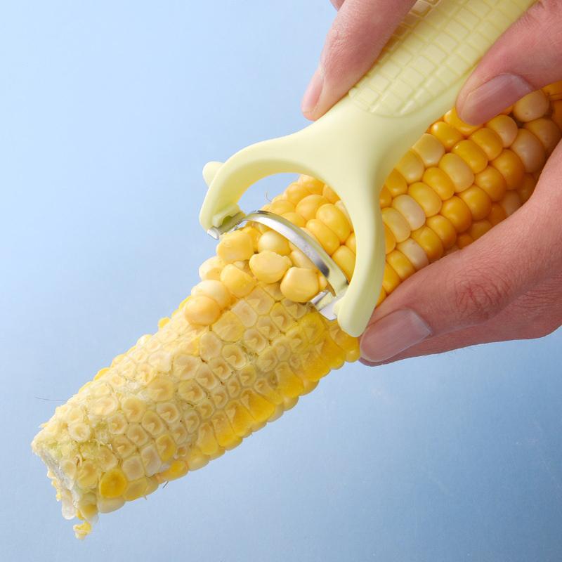 Corn Thresher Salad Making Cutter Stainless Steel Splitter Tool Cob Corn Thresher Stripping Tool Corn Cutter Off Cob Kernel