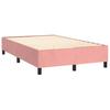 Box Spring Bed with Mattress Pink 120 x 190 cm Velvet