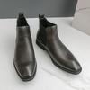 Neuer Trend Herren Reißverschluss Stiefeletten Lässig Sozial Chelsea Boots Outdoor Mann High Top Schuhe Freizeitspaziergang Basic Stiefel Vielseitige Botas