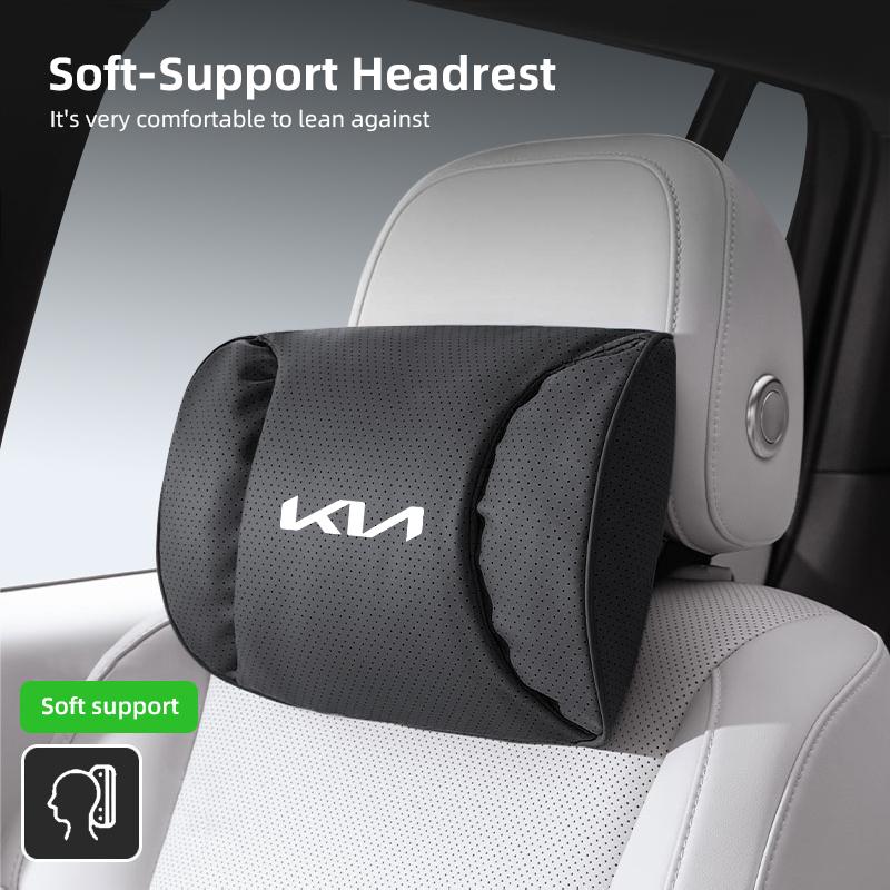 Car Headrest Neck Pillow Lumbar Cushion Set Breathable Soft For KIA K3 Sportage Carnival K5 Seltos Pegas KX1 EV5 Sonet EV6 K4 K8