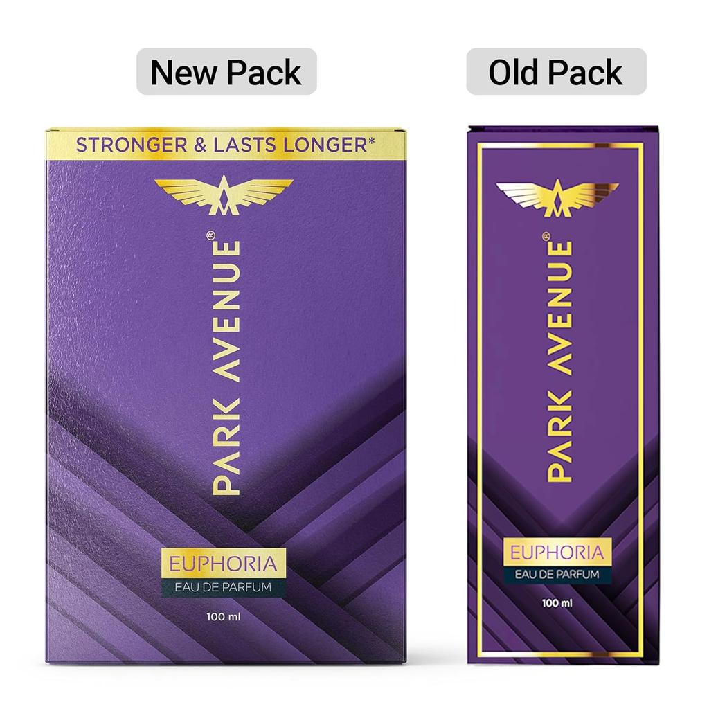 Park Avenue Euphoria Eau De Parfum Men 100ml Long Lasting Luxury Fragrance Amber Musk Scent for Every Occasion