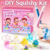 DIY Squishy Bastelset Katzenpfote Glitzer Stressball Handgemachtes Materialpaket Knetspielzeug zum Quetschen Stressabbau Kreatives Geschenk für Kinder