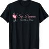Sip Happens It's Ok To Wine Funny Pink Wine Glass Drinker T-Shirt