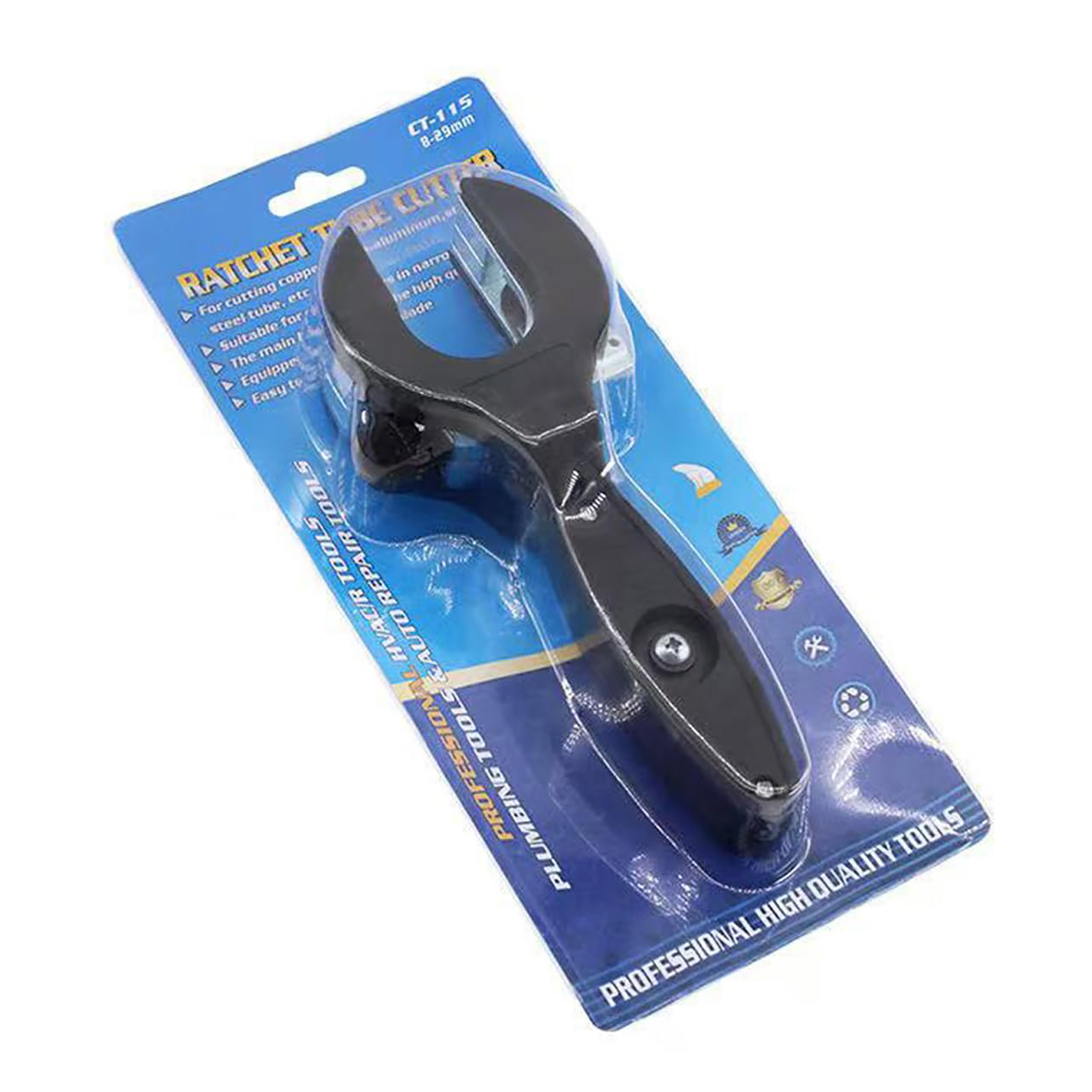 1pc Ratchet Tube Pipe Cutter For Cutting 8-29mm Stainless Steel Copper Aluminium Ratchet Scissors Hose Cutting Hand Tools CT-115(8-29mm)