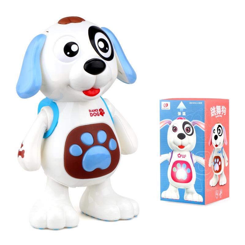 

Happy dancing dog, sound and light bouncing walking fun, children s electric toys