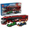 LEGO CITY 60445 F1 Kamion s vozy RB20 a AMR24 F1