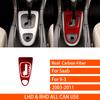 For Saab 9-3 2003-2011 Real Carbon Fiber Sticker Transmission Gear Shift Panel Trim Cover Car Accessories Interior Decorative