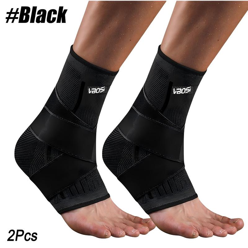 Durable And Safe Adjustable Elastic Ankle Brace Compression Sleeve Foot Support Stabilizer For Plantar Fasciitis Achilles Tendonitis Sports Sock