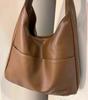 Soft Leather Bucket Tote Bag - Autumn/Winter Edition for College Students and Commuters