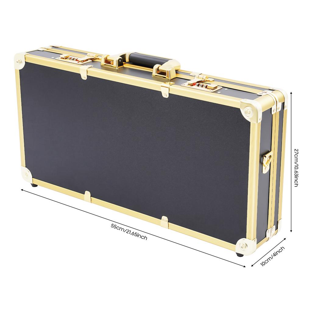 Lockable Aluminum Barber Case, Professional Stylist Organizer with 3-Digit Lock for Hairstylist, Makeup, Pet Groomer Tools