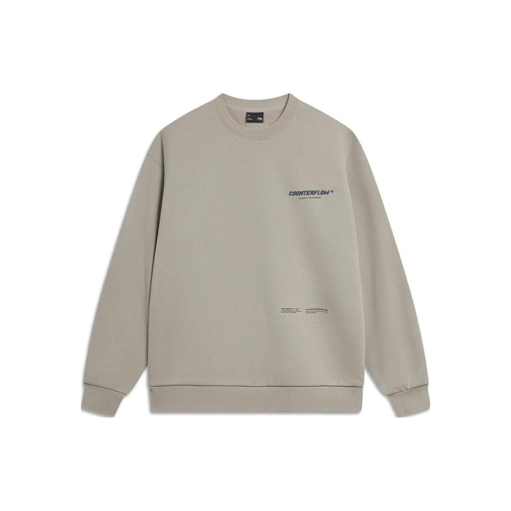 Li Ning CF Sweatshirt Unisex Rock Ridge Gray AWDTB05-6
