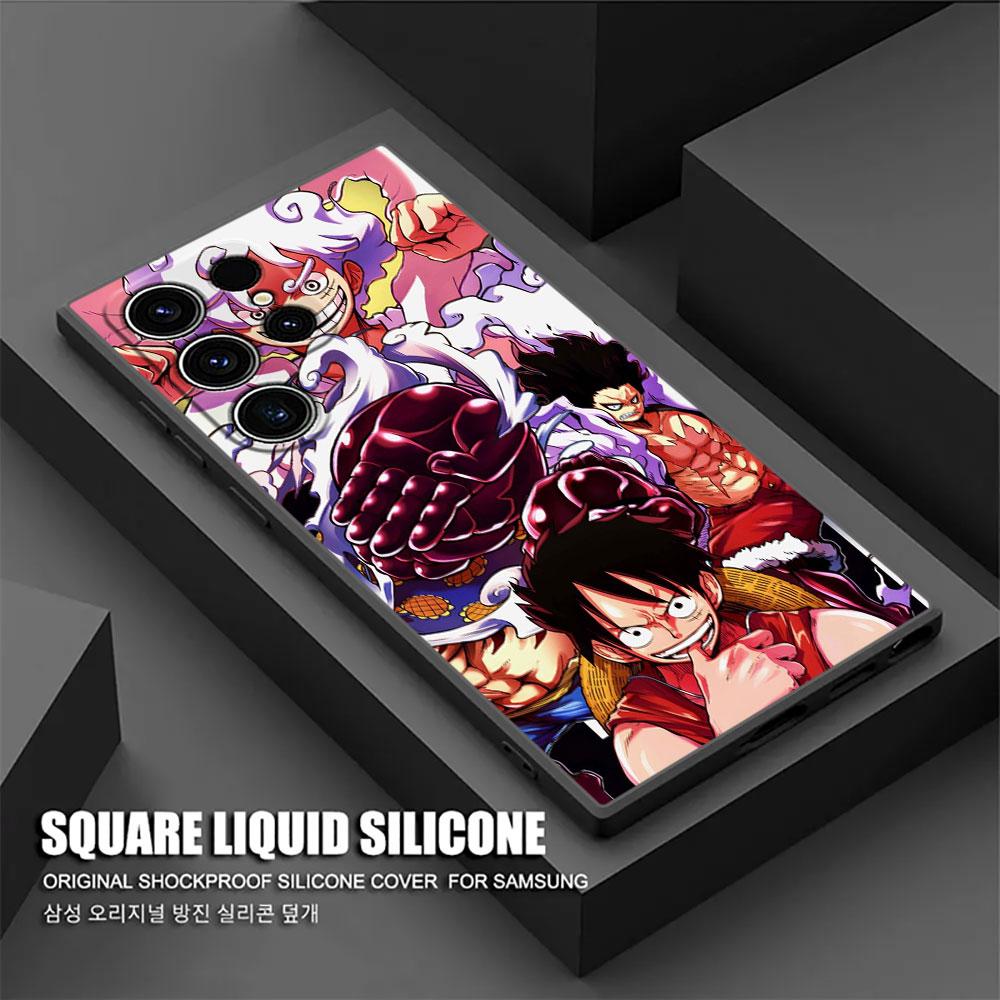 Phone Case For Samsung Galaxy S25 S24 S23 S20 S21 FE S26 S22 Ultra S26 Plus S25FE Silicone Cover One Piece Adventure King Luffy