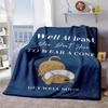 2026 New Arrivals Funny Get Well Soon Gifts for Women & Men Surgery Recovery Blanket with Well At Least You Don't Have To Wear a Cone Soft Flannel Thr