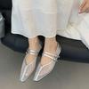 Fashion Female Buckle Strap Footwear Ladies Flats Mary Janes Lolita Shoes New In Summer Spring Fashion Mesh Women Flats With Shoes