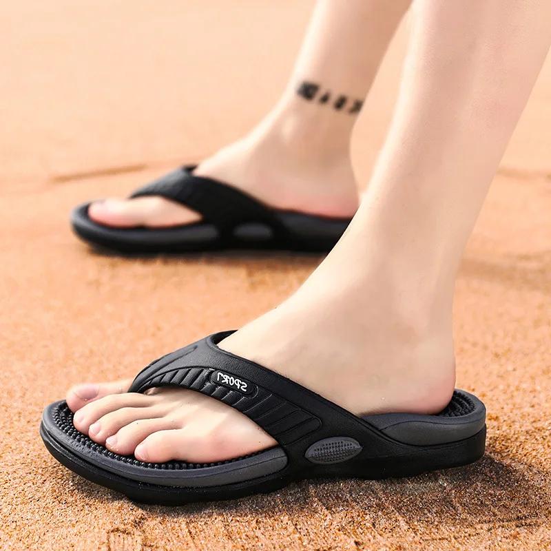 Fashion Summer Non Slip Men's Casual Flip Flops Fashionable Outdoor Men's Beach Slippers