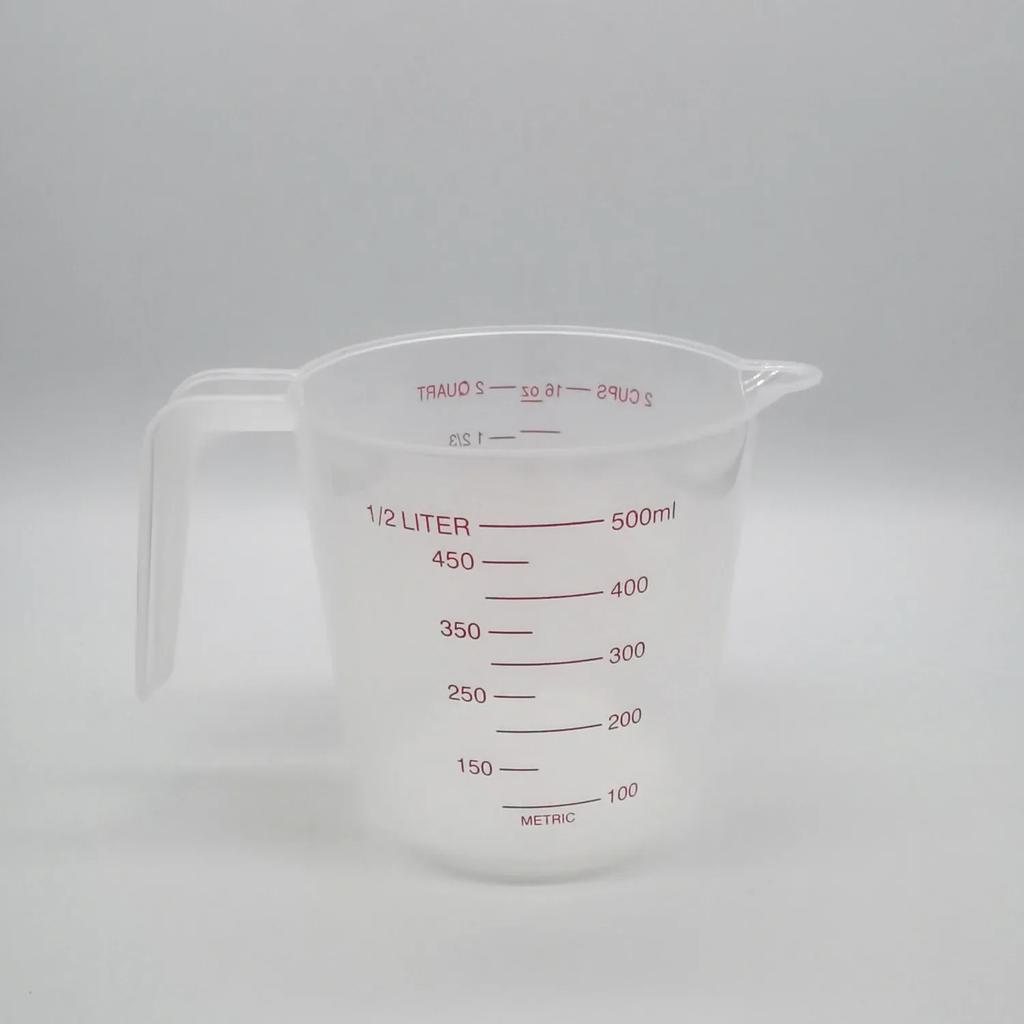 250ML 500ML 1000ML Measuring Cup Dropshipping Sale Plastic Tip Mouth Jug Pour Spout Transparent Handle For Baking Kitchen Tool