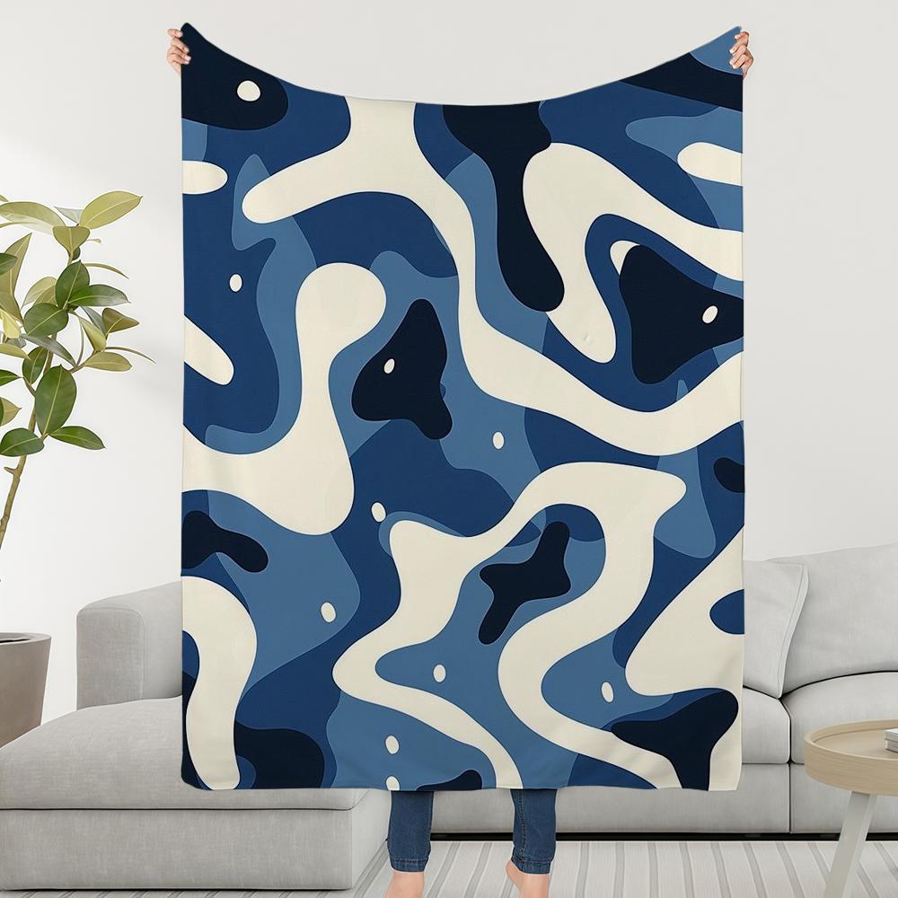 Blanket Throw Super Pattern Cosy Plush Living Swirl Room Sofa Couch Childish Camouflage Birthday Gifts