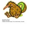 Artistic Textured Brooch Cartoon Kiwi Bird Design Zinc Alloy Brooch Pin Bag Sweater Suit Lapel Decorative Enamel Badge Versatile Accessory