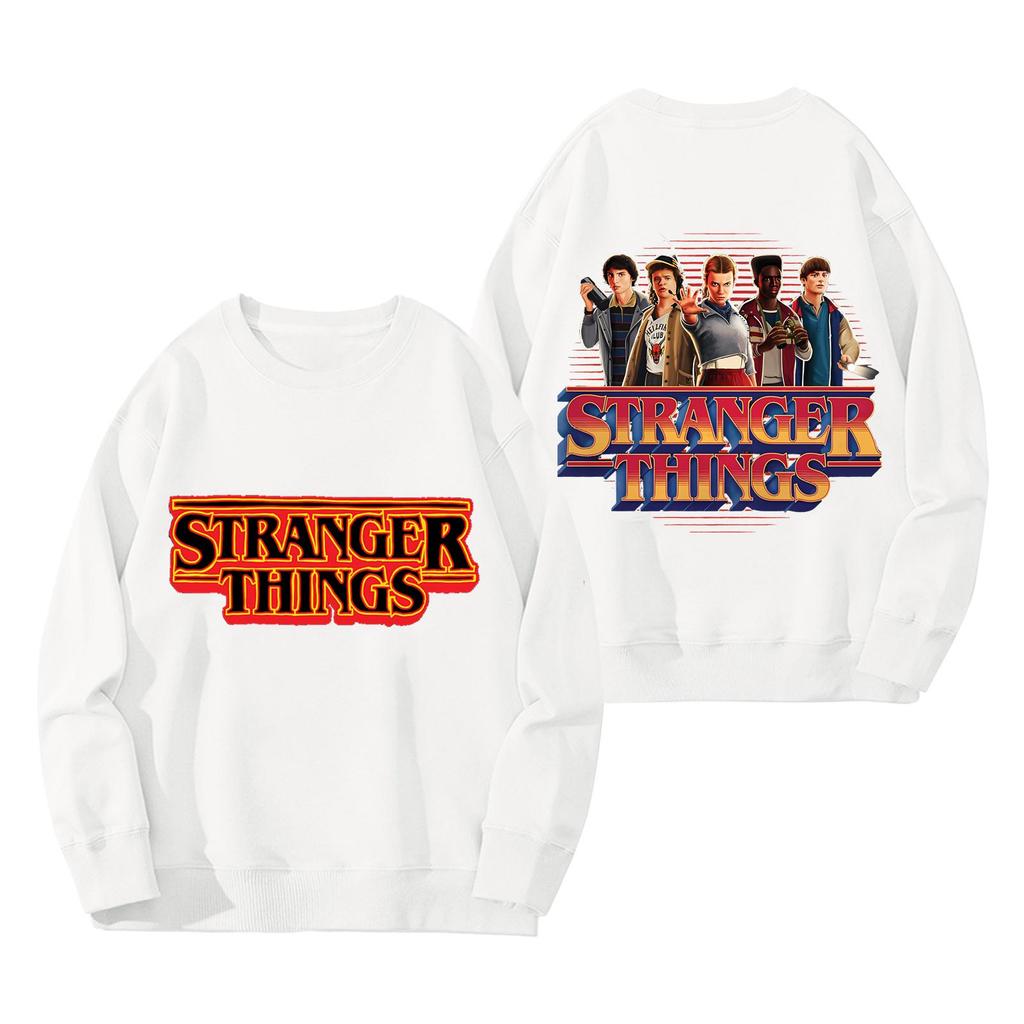 Dámská módní a ležérní mikina s dlouhým rukávem, kulatým výstřihem a potiskem