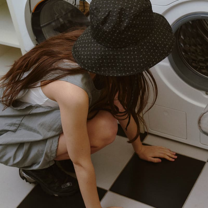 Marchen Florall Strap Bucket Hat_2color