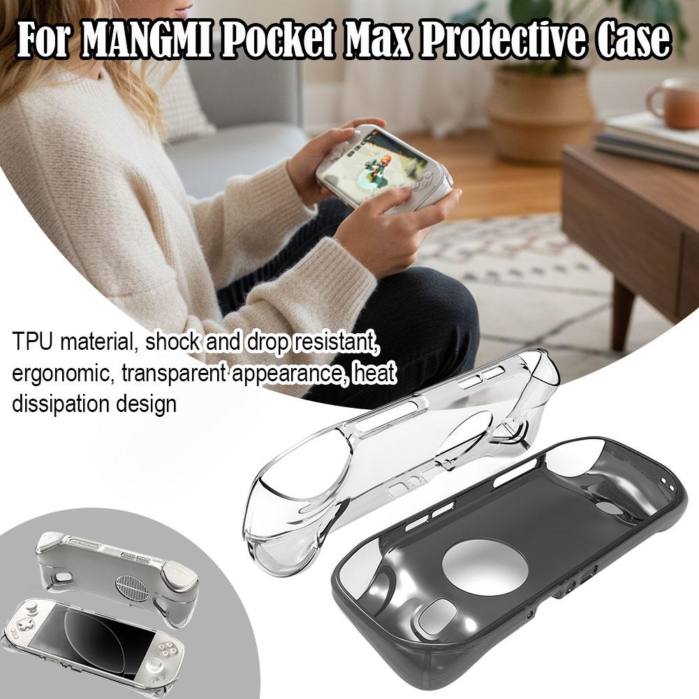 For MangMi Pocket Max TPU Transparent Soft Case Ultra Thin Protective Cover Shockproof Dustproof and Wear Resistant Shell