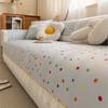 Chilly Colorful Settee Pillow Insulated Loveseat Slipcover Chenier Settee Straight-cut Loveseat High-end Anti-skid Sitting Mat Pale Settee Defend