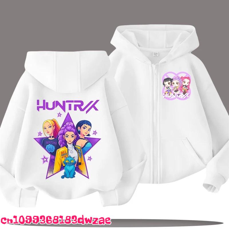 Modischer Anime Grafik Reißverschluss Hoodie Kinder Kapuzenpullover Jungen Mädchen Frühling Herbst Lässige Streetwear Jacke Kinderkleidung