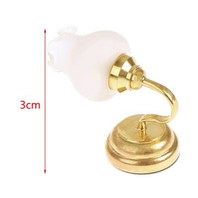 1:12 Miniaturní nástěnná lampa pro domeček pro panenky LED lampa Stolní lampa Nástěnné světlo Dekorace pro panenky Hračka