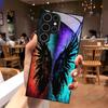 Colorful Wing Pattern 2D Phone Case Compatible with Samsung Galaxy S26 S25 S24 S23 S22 S21 S20 A56 A36 Glass Protective Case
