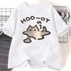 Transformed The Cat Funny Tshirt Cute Cartoon Tshirts for Unisex WOMEN Cotton Short Sleeved Loose Trendy Cat Tshirt Oversized