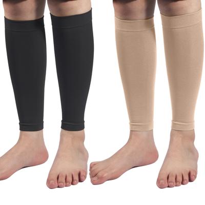 Lot de 2 manchons de compression pour mollets, pour basket-ball, volley-ball, pour hommes, élastiques, pour cyclisme, course à pied, football, sport