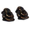 2pcs RC Steering Knuckle Cover Brass Black Remote Control Accessories for RGT EX86190 LC76 1/10 RC Crawler