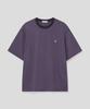 SLOW RECORD HOUSE Striped Short Sleeve T-Shirt_Purple