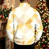 Men's Casual 1/5 Zip Stand Collar Sweatshirt Printed Pullover for Everyday Wear