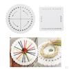 2 Pieces Round and Square Disc Disk Plate Handmade Foam Weaving Board