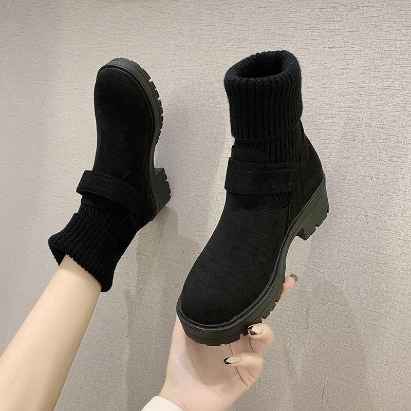 Trendy Women Boots New Winter Versatile Ankle Boot Casual Thick Soled Women Shoe Simple Daily Short Boots Exquisite Winter Boot