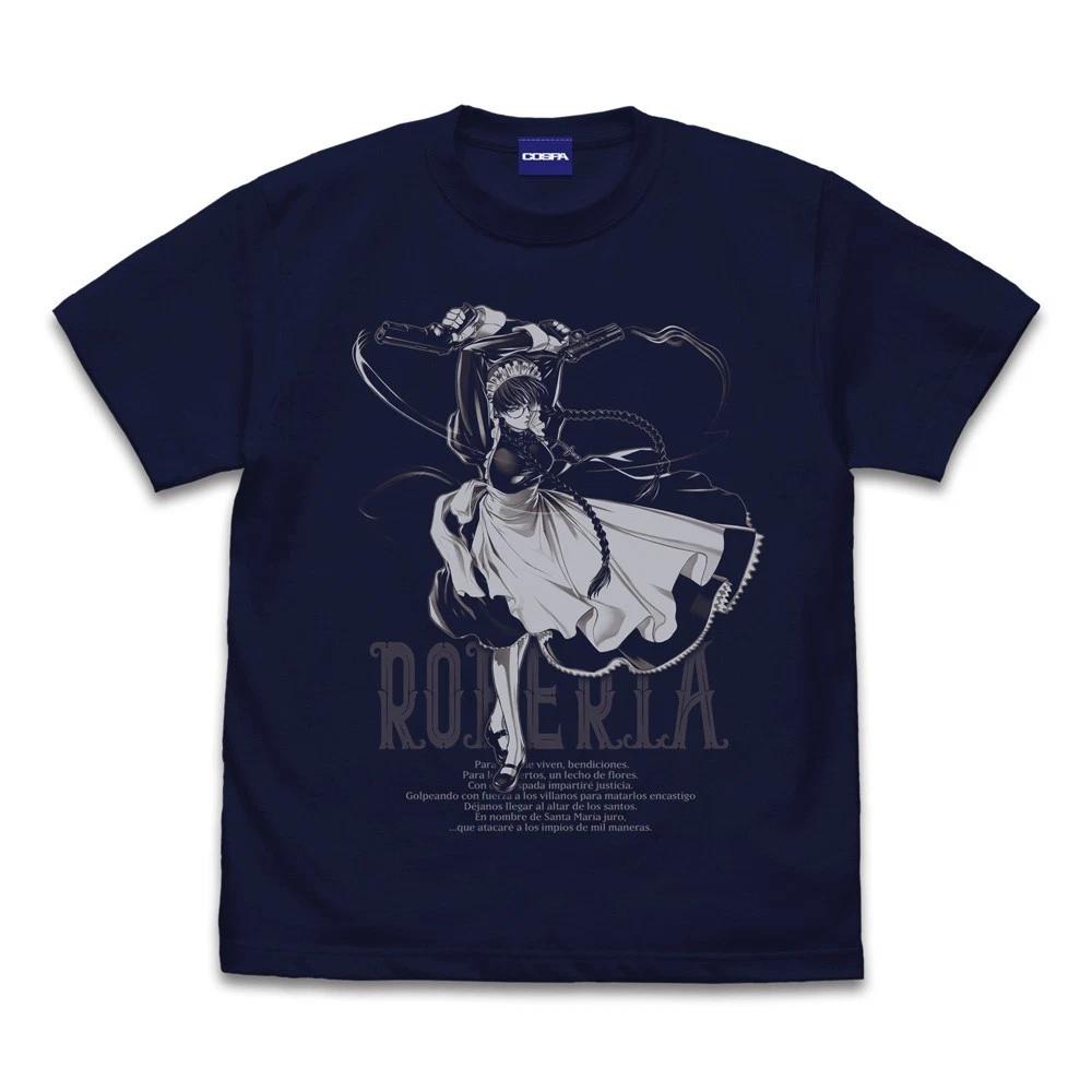 Black Lagoon Roberta Of The Lovelace Family TShirt Navy Cospa Japan New Pre M