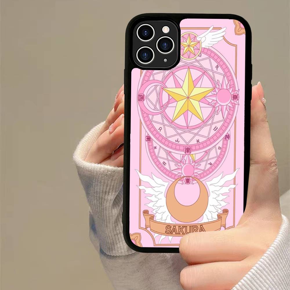 Card Captor Sakura Anime For IPhone 17 16 15 14 13 12 11 Mini Pro Max Plus PC+TPU Back Phone Cover