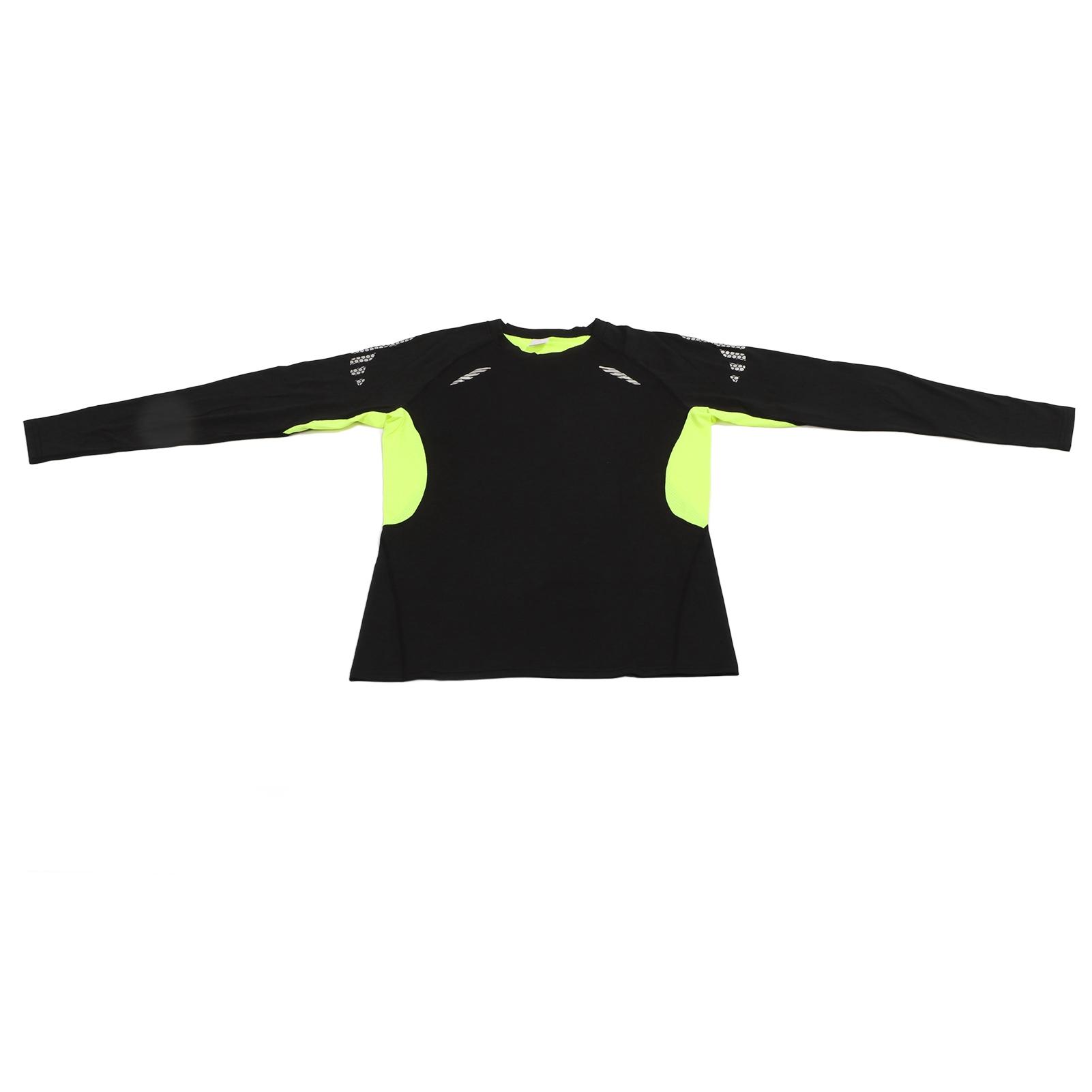

Men Sports Long Sleeve Compression T Shirt Stretch Quick Dry Athletic Running Base Layer Top for Workout Green Long