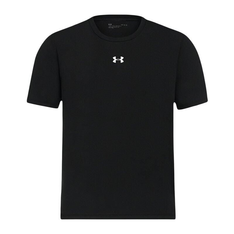 

Under Armour Casual Breathable Quick-Dry Loose Round Neck Short Sleeve T-Shirt Unisex Tops Black 25500505-001 3XL