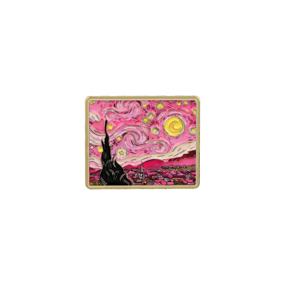 

Van Gogh Art Enamel Pin Oil Painting Starry Night Brooches on Clothes Badge Bag Clothes Lapel Woman Men Jewelry Gift for Friends