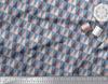 Soimoi Blue Japan Crepe Satin Fabric Triangle Geometric Print Sewing Fabric Metre 42 Inch